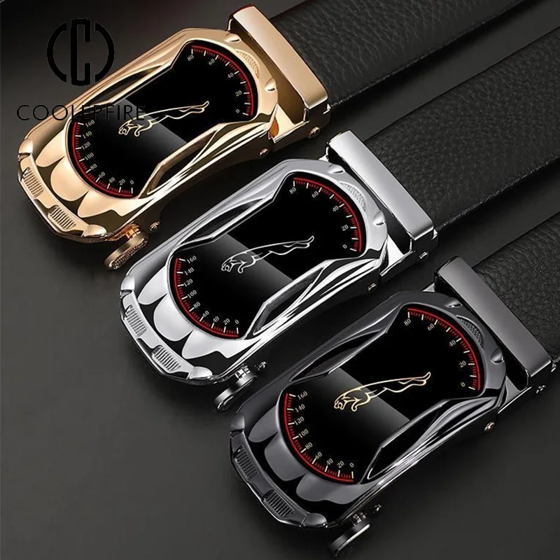 Top Trends: Belt Men Automatic Buckle Belt For Men Business Work Casual Luxury Designer Famous Brand Male For Jeans PU Leather Strap ZD2203 Shoppable Styles - Image 2