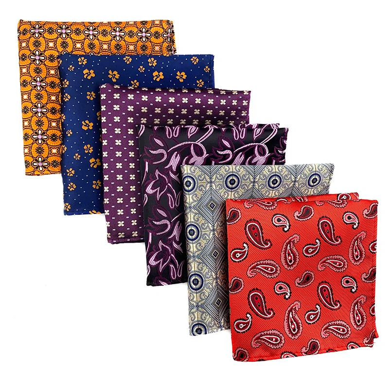 Top Trends: Men Suit Handkerchief Popular Fashion Flower Square Towel Jacquard Weave Pocket Square Luxury Shoppable Styles