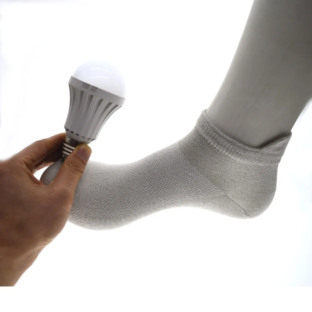 Top Trends: Cotton Silver Infused Socks Conductive Earthing Grounding Socks Anti-Bacterial & Moisture Wicking Quarter Women's Socks, 2 Pairs Shoppable Styles