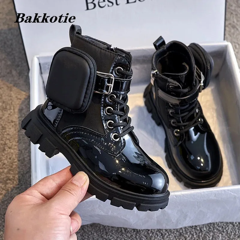 Top Trends: Kids Boots 2022 Spring Winter Girls Fashion Chelsea Middle Calf Boots Children Shoes Classic Non Slip Platform Black Soft Sole Shoppable Styles