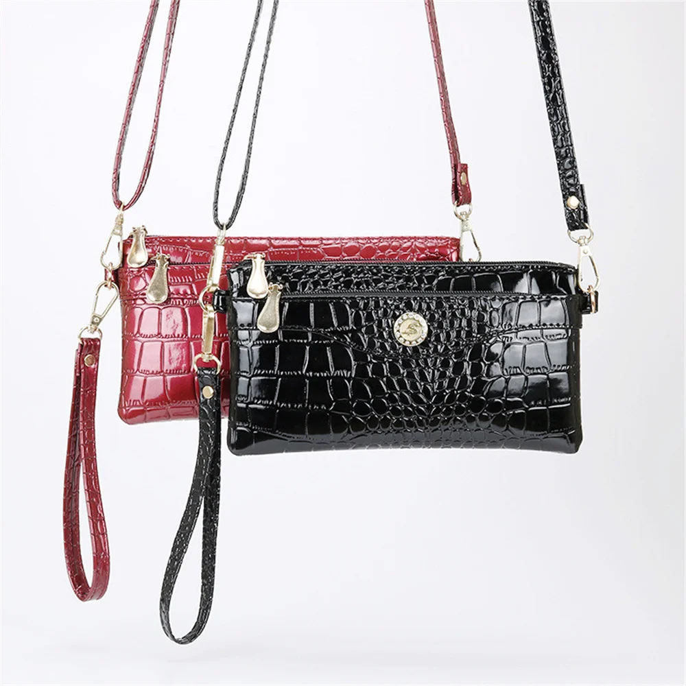 Top Trends: Crocodile Pattern Shoulder Bag PU Leather Women's Bag 2022 Trend Ladies Handbag Female Messenger Bag Crossbody Small Phone Pouch Shoppable Styles