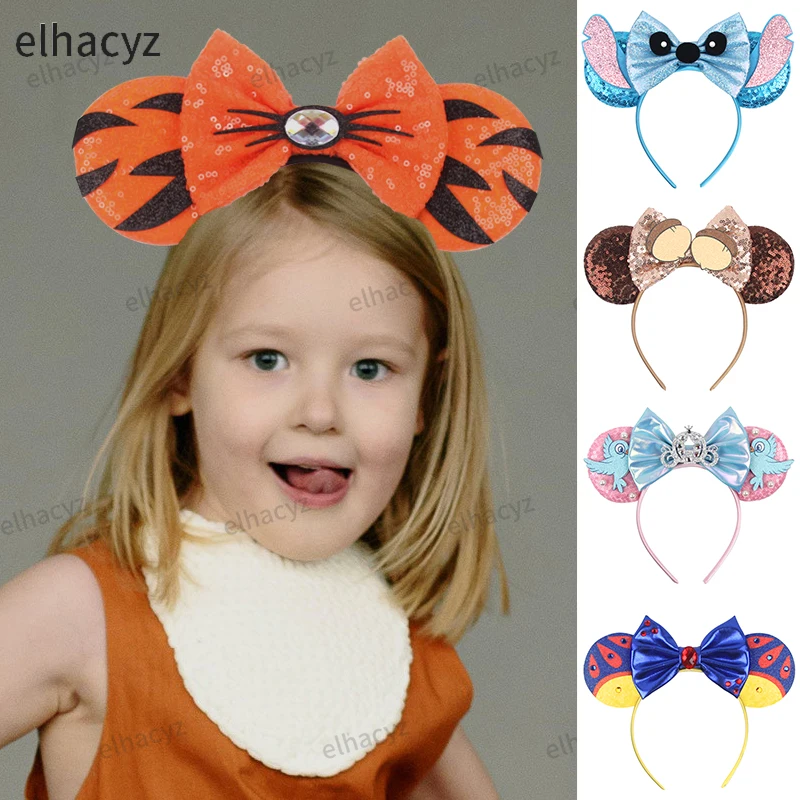 Top Trends: New Cartoon Mouse Ears Headband Sequin Bows Girl Adult Kids Festival Carnival Party Cosplay Hair Accessories Princess Hairband Shoppable Styles