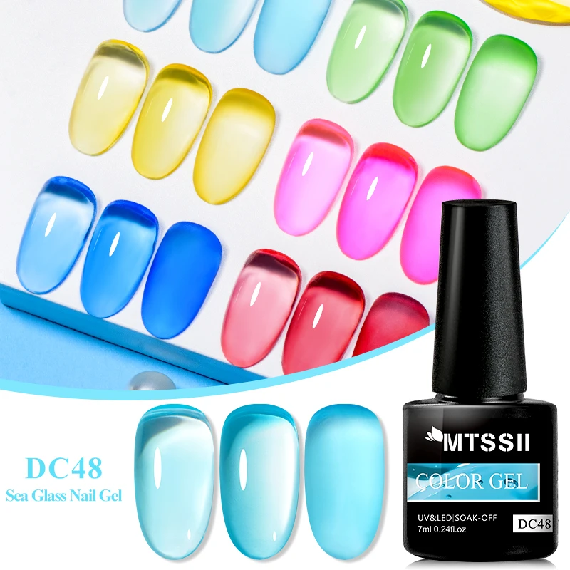 Top Trends: Mtssii Jelly Glass Gel Nail Polish Varnish Lacquer 7ml Translucent Candy Color Gel Nail Art Tips Gemstone LED&amp;UV Gel Polish Shoppable Styles