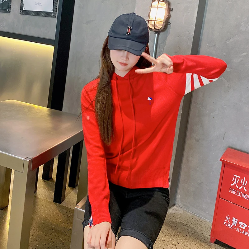 Top Trends: 2022 Autumn And Winter TB Women&#039;s Cashmere Sweater Fashion Sweater Pullover Hooded Cashmere Sweater Sweatshirt Shoppable Styles