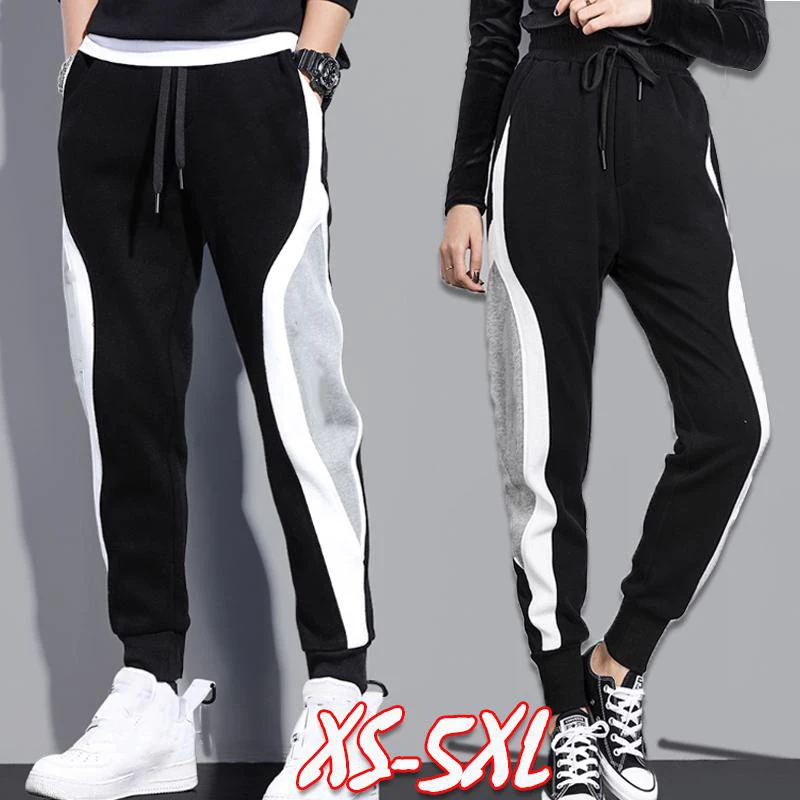 Top Trends: New Korean Style Sweatpants For Men Women Long Pants High Waist Casual Drawstring Trousers Mens Sports Fitness Jogging Pants Shoppable Styles