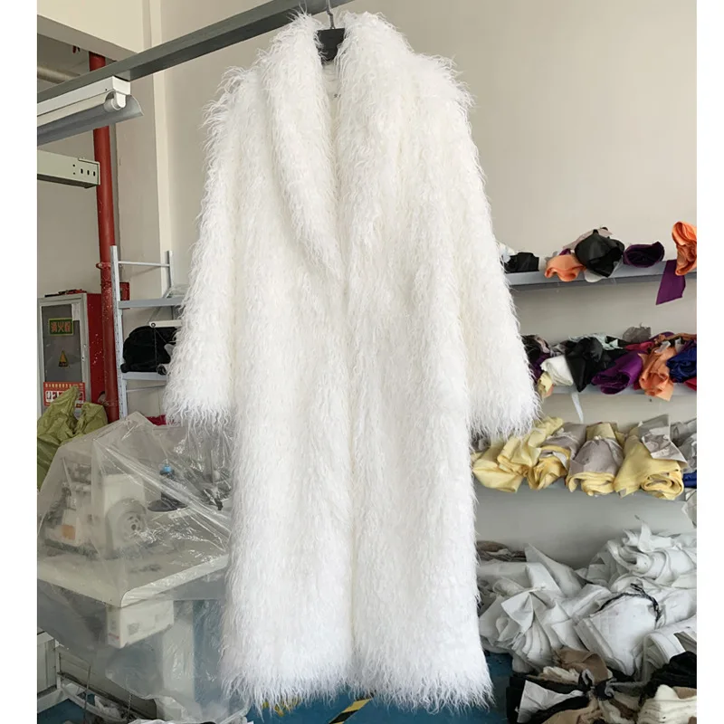 Top Trends: Faux Fur Jacket For Women Long Fake Fur Coat Ecological Fur And Fur Jacket Artificial Fur Fluffy Overcoat Winter Shoppable Styles