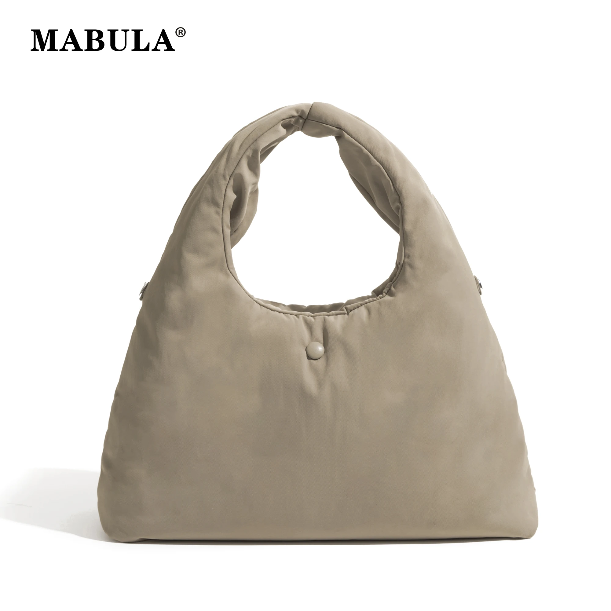 Top Trends: MABULA Casual Nylon Padded Women Handbags Soft Puffer Down Cotton Shoulder Bag Small Tote Bag Lightweight Winter Sac Hobo Clutch Shoppable Styles