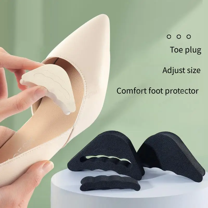 Top Trends: High Heels Toe Plug Comfortable Soft Insoles Forefoot Shock-Absorbing Toe Box Cushion Foot Care Products Women Shoe Accessories Shoppable Styles