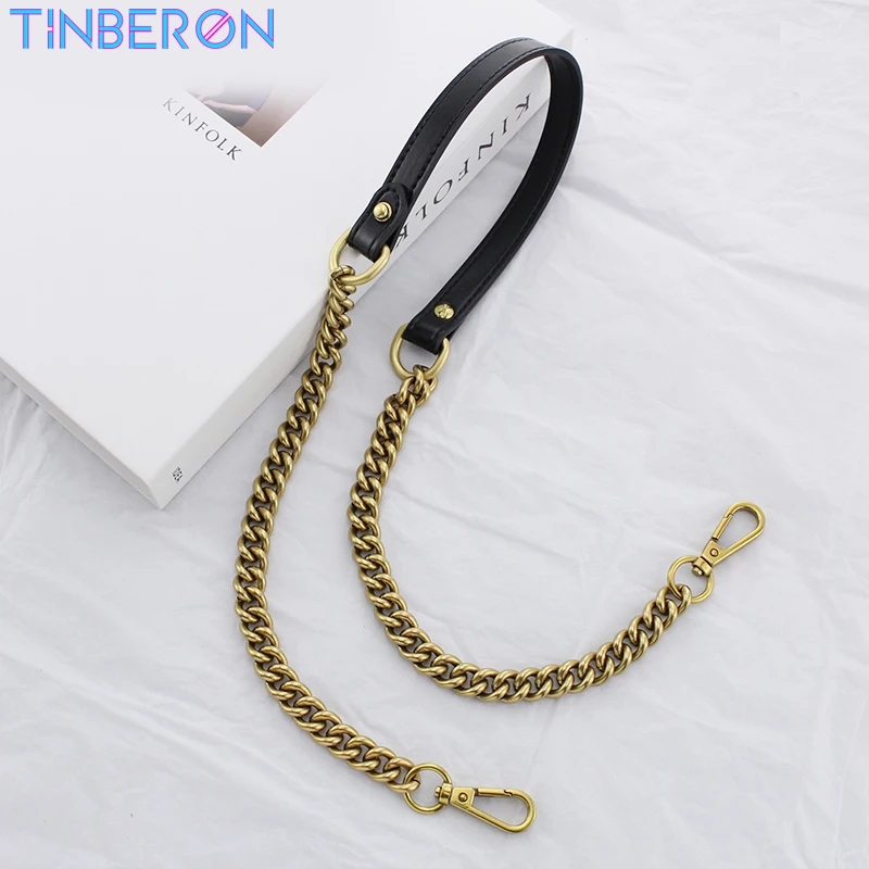 Top Trends: TINBERON Chains Strap Handbag Handles Shoulder Straps Luxury Design Vintage Gold Bag Chain Strap Replacement Leather Bags Straps Shoppable Styles