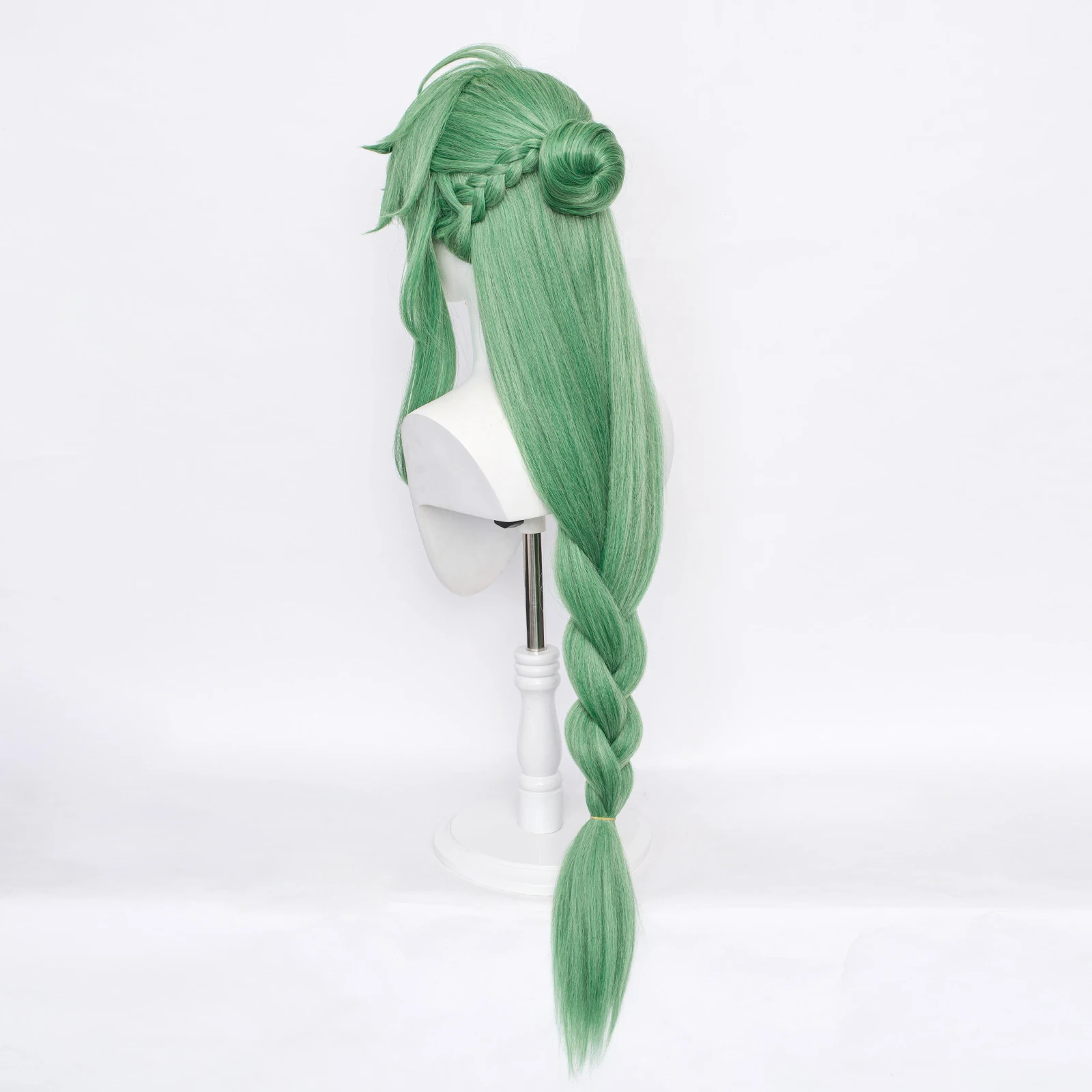 Top Trends: RANYU Genshin Impact BaiZhu Wig Long Synthetic Green Game Anime Cosplay Wig Heat Resistant For Party Shoppable Styles - Image 4