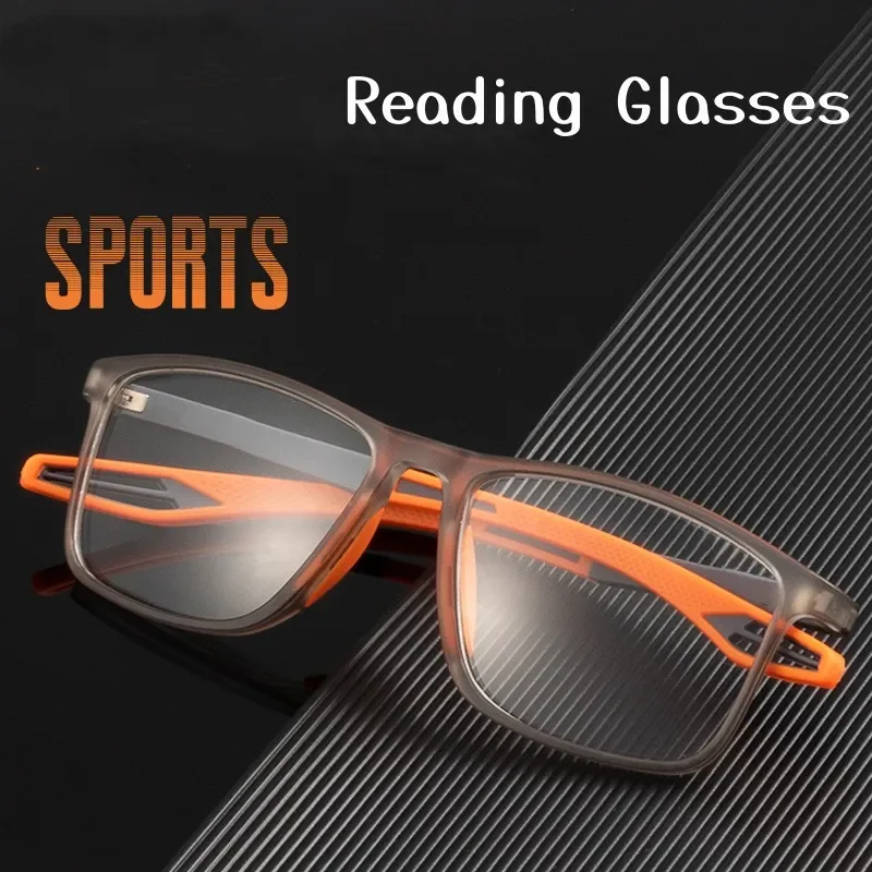 Top Trends: Square Reading Glasses For Men Women Ultralight Flexible TR90 Frame Presbyopia Eyeglasses Unisex Anti-blue Light Sports Eyewear Shoppable Styles