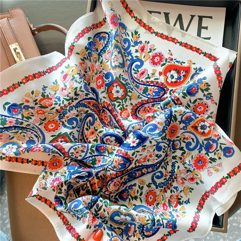 Top Trends: Hangzhou Silk Women's Spring And Summer Korean Versatile Striped Scarf Small Scarf Silk Silk Silk Scarf Small Square Scarf Shoppable Styles - Image 2