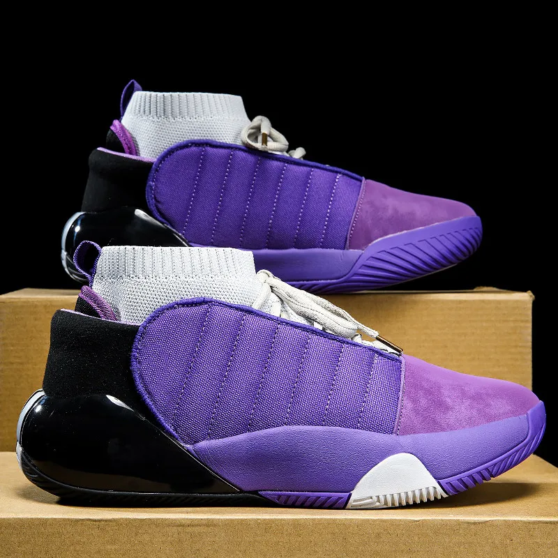 Top Trends: 2023 Purple Basketball Shoes Men Professional Outdoor Training Sneakers Male High Quality Basketball Sneakers Mens Basket Hommes Shoppable Styles