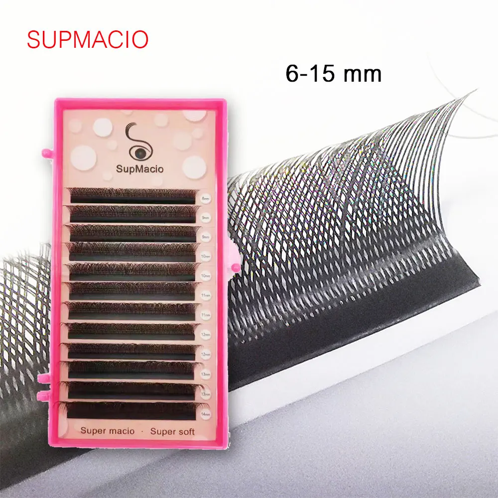 Top Trends: Supmacio YY Lashes Extension 6mm 7mm Y Shape Lashes 2D 0.07 Faux Mink C / D Natural Soft Brazilian Eyelash Premade Volume Fans Shoppable Styles