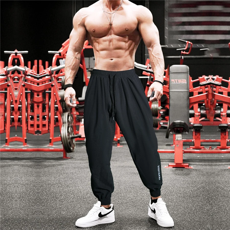 Top Trends: Jogger Autumn Casual Streetwear Cotton Trousers Muscle Fashion Men's Sports Pants Gyms Workout Bodybuilding Men's Clothing Shoppable Styles