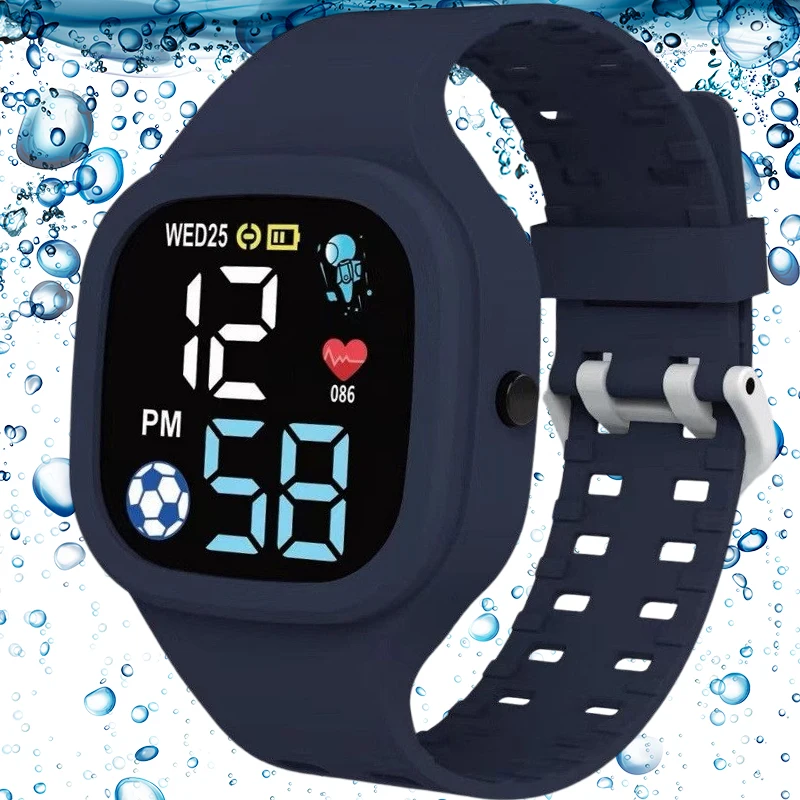 Top Trends: New Kids Watch Sport Colourful Silicone Strap Child Watch For Teen Girl Boys Wrist Watches Children Waterproof Led Digital Watch Shoppable Styles