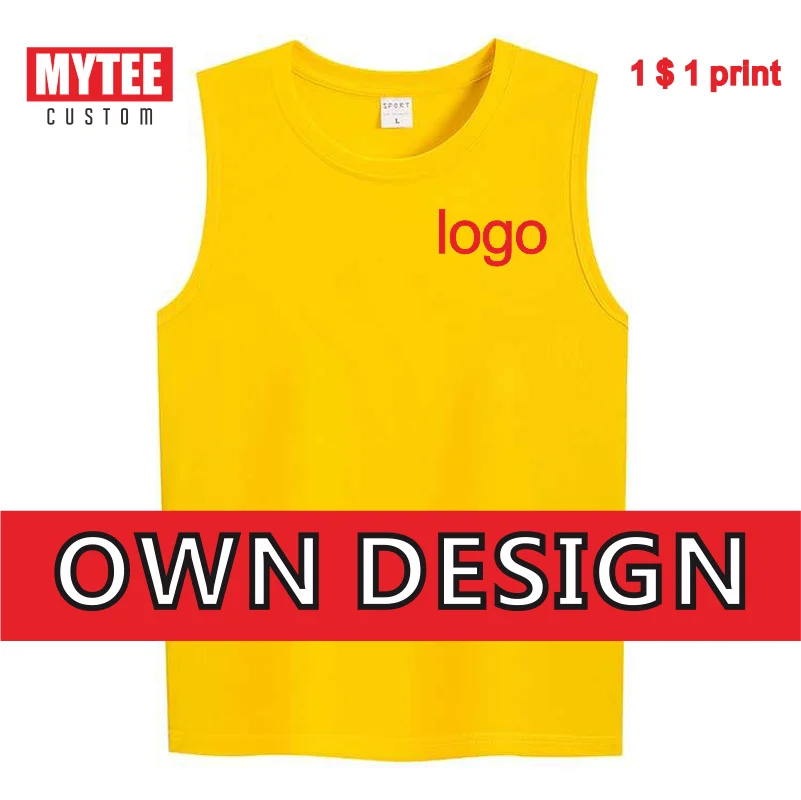 Top Trends: MYTEE2022 New 11 Color Logo Custom Embroidery Printing Quick-drying Sports Vest Men's Women's Summer Top Vest Sleeveless Shirt Shoppable Styles