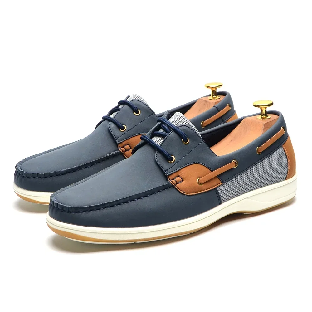 Top Trends: 2024 Brand Original Casual Sneakers For Men Autumn Winter Fashion Artificial Leather Boat Shoes Driving Flat Shoes Mixed Colors Shoppable Styles