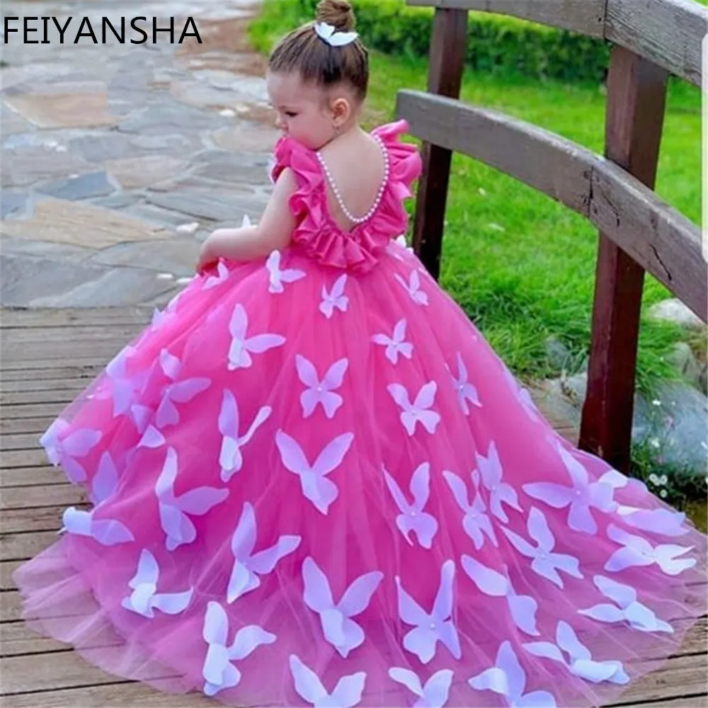 Top Trends: Flower Girl Dresses Tulle 2023 Beading Appliqued Pageant Dresses For Girls First Communion Dresses Kids Prom Dresses Shoppable Styles