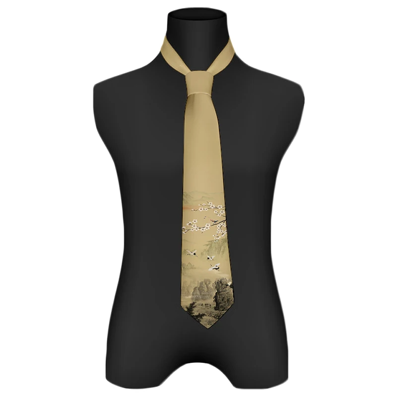 Top Trends: Harajuku Fashion Unisex Tie 3D Printed Classic Oil Painting High Quality Novelty Tie Personalized Dating Wedding Party Tie Shoppable Styles - Image 6