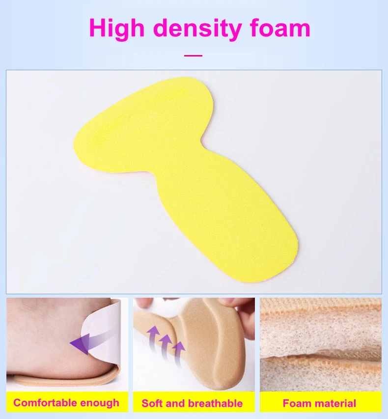 Top Trends: 1Pair T-Shape High Heel Grips Liner Arch Support Orthotic Shoes Insert Insoles Foot Heel Protector Cushion Pads For Women Shoppable Styles - Image 2