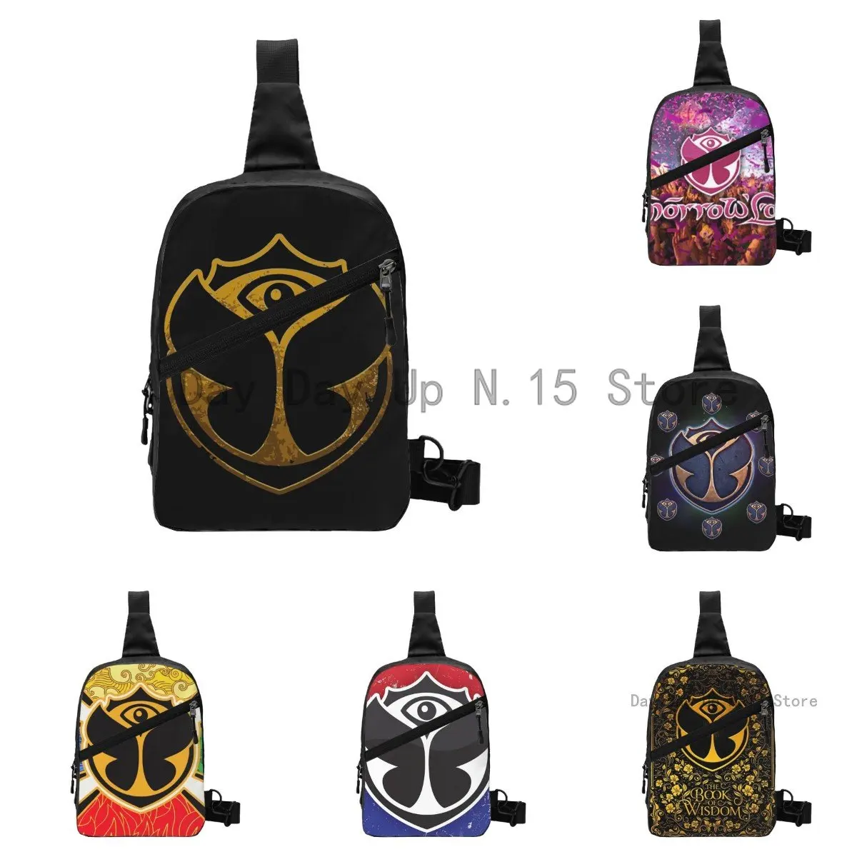 Top Trends: Fashion Tomorrowland Sling Crossbody Backpack Men Electronic Dance Funny Print Shoulder Chest Bag For Camping Biking Shoppable Styles