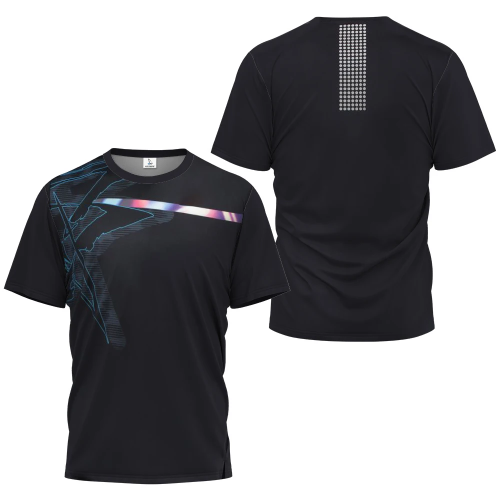 Top Trends: Fashion Simplicity Solid Color Sportswear Men's T Shirt Outdoor Badminton Table Tennis Training Clothing Casual Short Sleeve Top Shoppable Styles