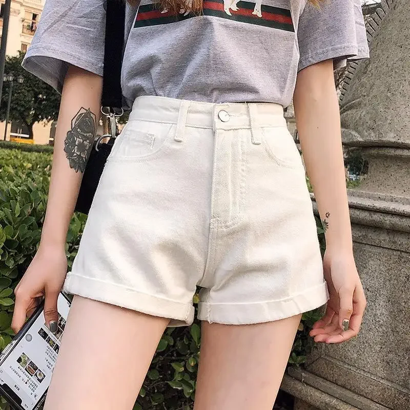 Top Trends: Casual Jeans Shorts Women Summer High Waisted Mini Hot Short Jeans For Ladies Tight Women's Denim Shorts For Women Black Shoppable Styles