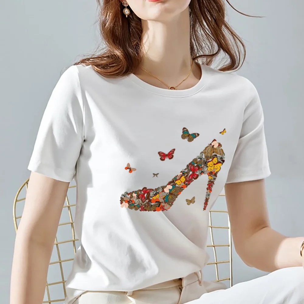 Top Trends: T Shirt Women Summer New Short Sleeve Butterfly Print Clothing Women's T-Shirt Harajuku Graphic Clothing Women's Top Shoppable Styles - Image 2