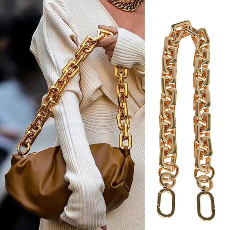 Top Trends: Silver Gold 40 60cm Acrylic Purse Chain Strap Handbag Handles Diy Purse Replacement Chain For Shoulder Bag Handbags Straps Shoppable Styles - Image 2