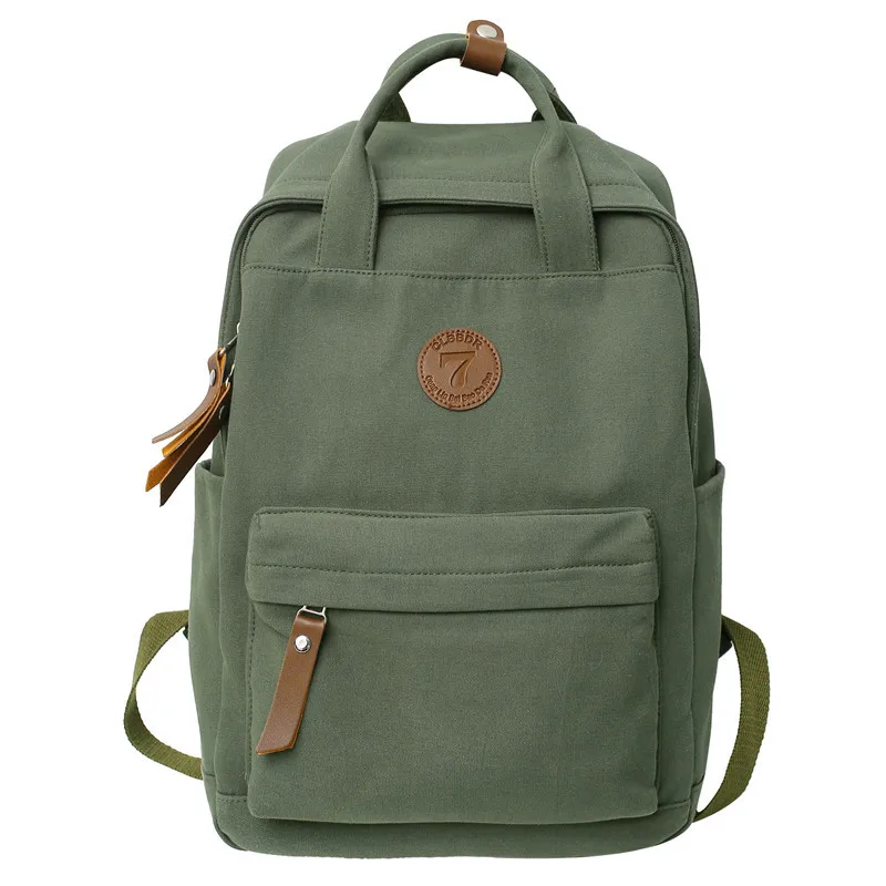 Top Trends: 2023 New College Male Canvas Backpack Female Retro Travel Book Bag Girl Boy Laptop Student Fashion Men's And Women's School Bag Shoppable Styles - Image 6