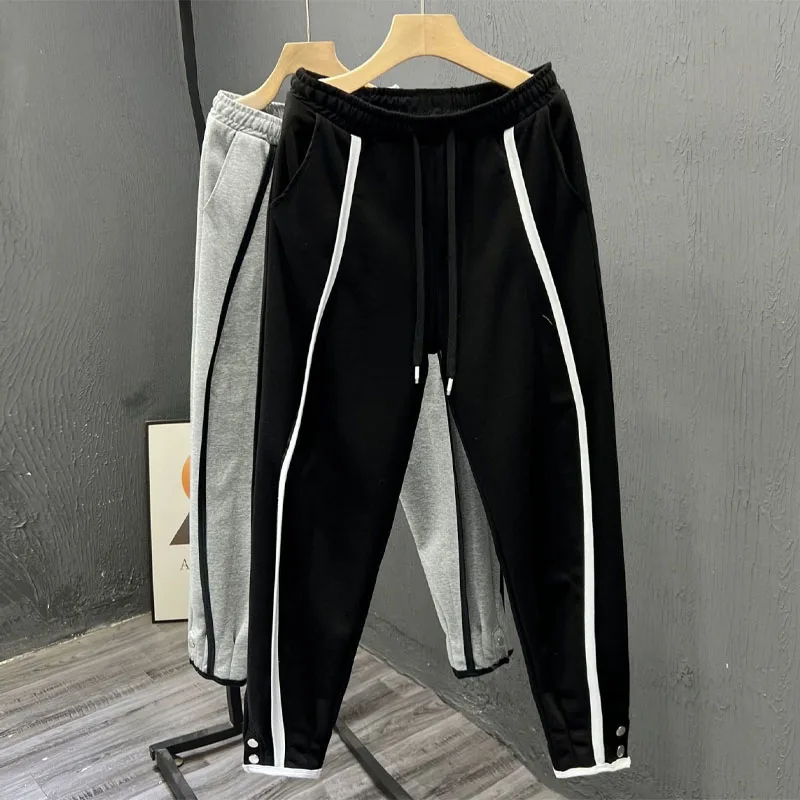 Top Trends: New Spring And Autumn Korean Edition Fashion Leggings Loose And Versatile Sports Casual Handsome 9-point Men&#039;s Youth Pants Shoppable Styles