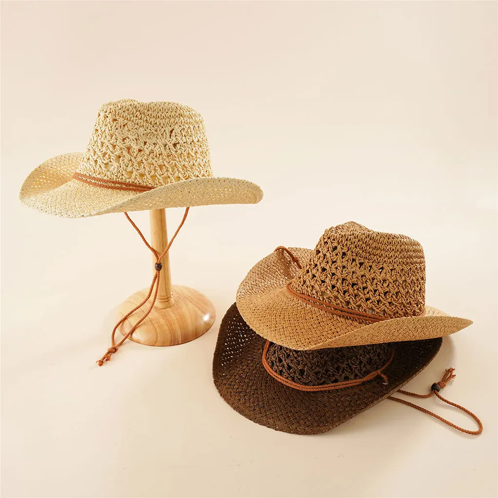 Top Trends: Stylish Cowboy Hat For Men And Women Breathable And Waterproof Shade PP Outdoor Straw Hats Shoppable Styles