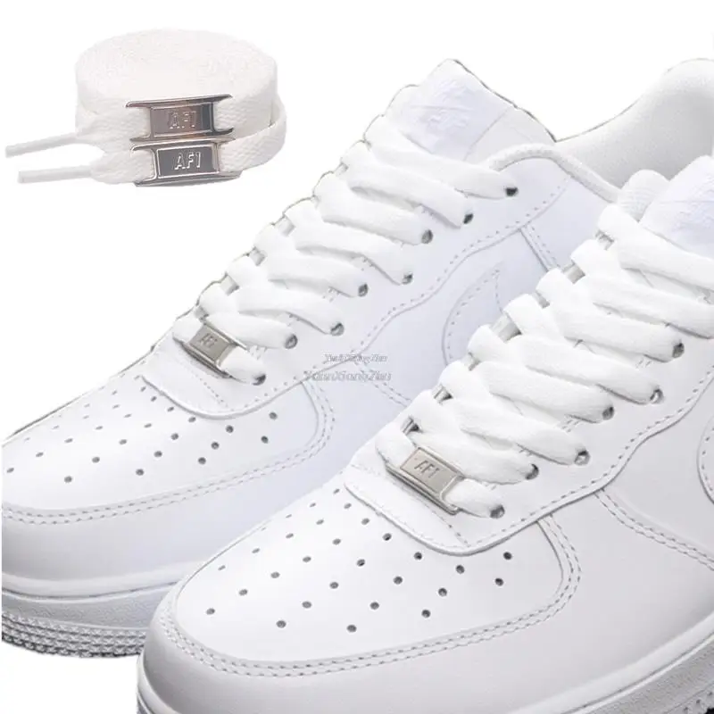 Top Trends: New AF1 Shoelaces Combination White Flat Laces And Shoe Decoration Suit Sneaker Shoelace Fashion Shoes Accessories Shoppable Styles