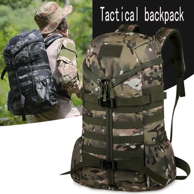 Top Trends: Outdoor Tactics Camouflage Backpack Camping Climbing Bag Waterproof Mountaineering Hiking Fishing Backpacks Molle Sport Bags Shoppable Styles