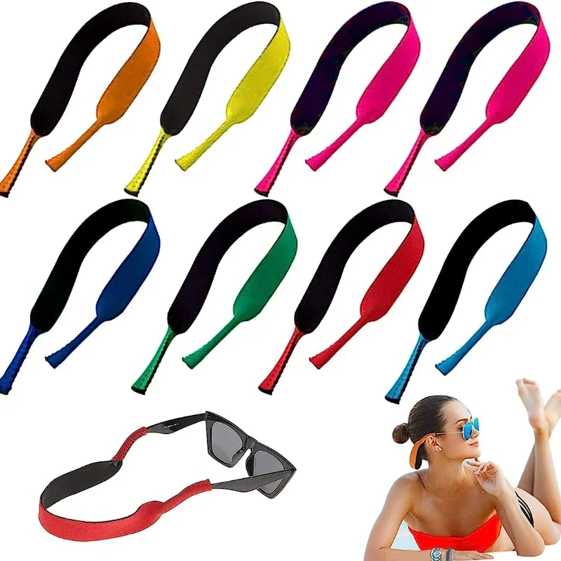 Top Trends: 1pcs Floating Glasses Sunglasses Stretchy Band Strap Belt Cord Holder Neoprene Sunglasses Eyeglass Band Floater Cord 42*2cm Shoppable Styles