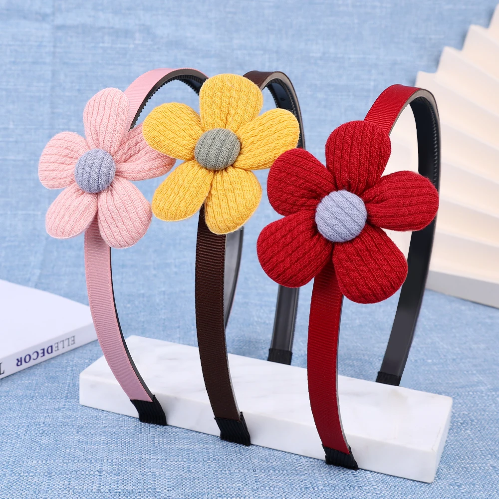 Top Trends: Cute Flower Hair Band For Girls Child Hair Clip Handmade Ribbon Hairbands Birthday Gifts Headwear Headband Hair Accessories Shoppable Styles