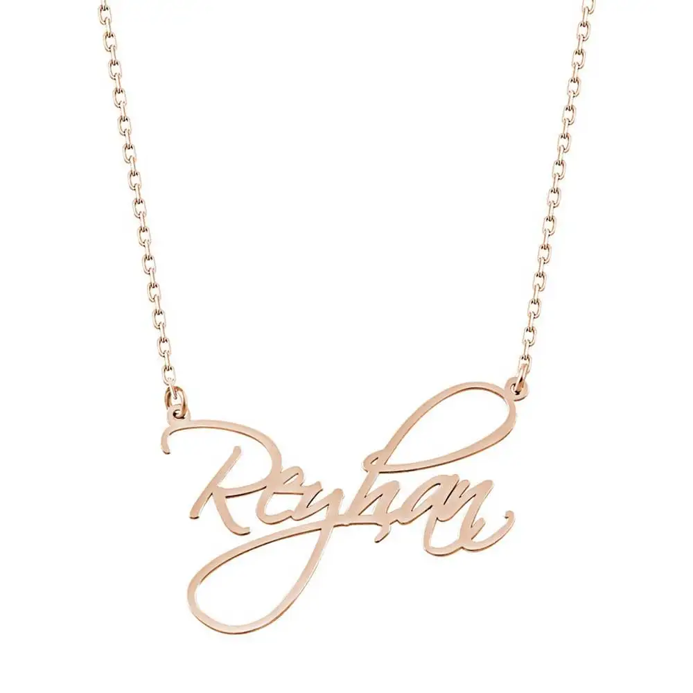 Top Trends: Custom Name Necklace For Women Personalized Cursive Letter Pendants Choker Gold Stainless Steel Jewelry Gift Collares Para Mujer Shoppable Styles