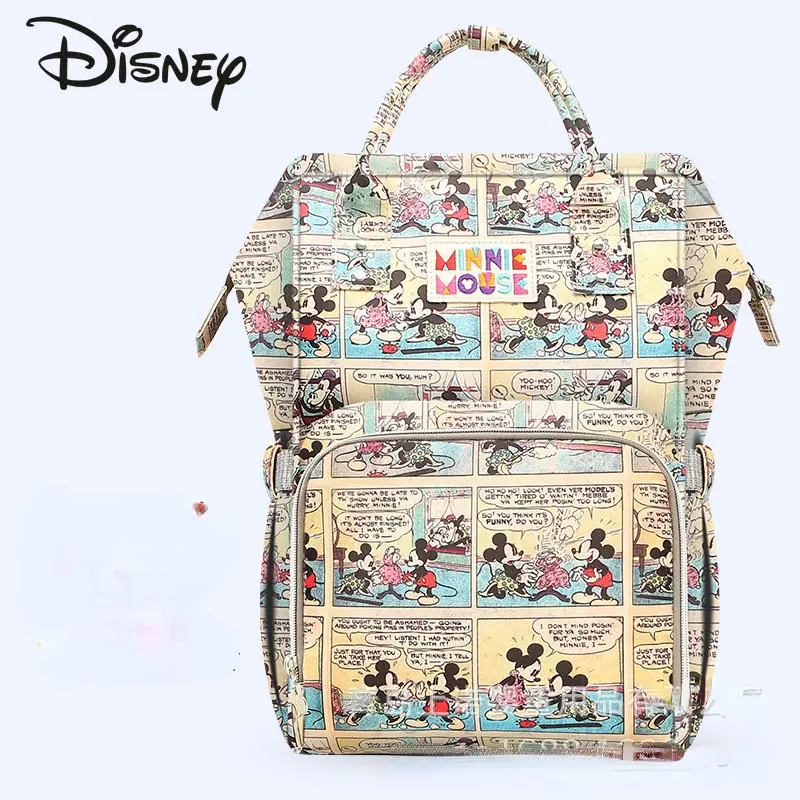 Top Trends: Disney&#039;s New Mommy Bag Fashionable High Quality Large Capacity Baby Outgoing Backpack Multi Functional Parent Child Backpack Shoppable Styles