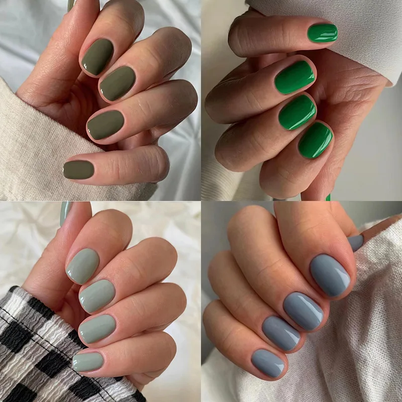 Top Trends: Press On Nails 2023 NEW Design For Formal Occasions And Daily Life Solid Color Short Best-selling In AMZ INS Shoppable Styles