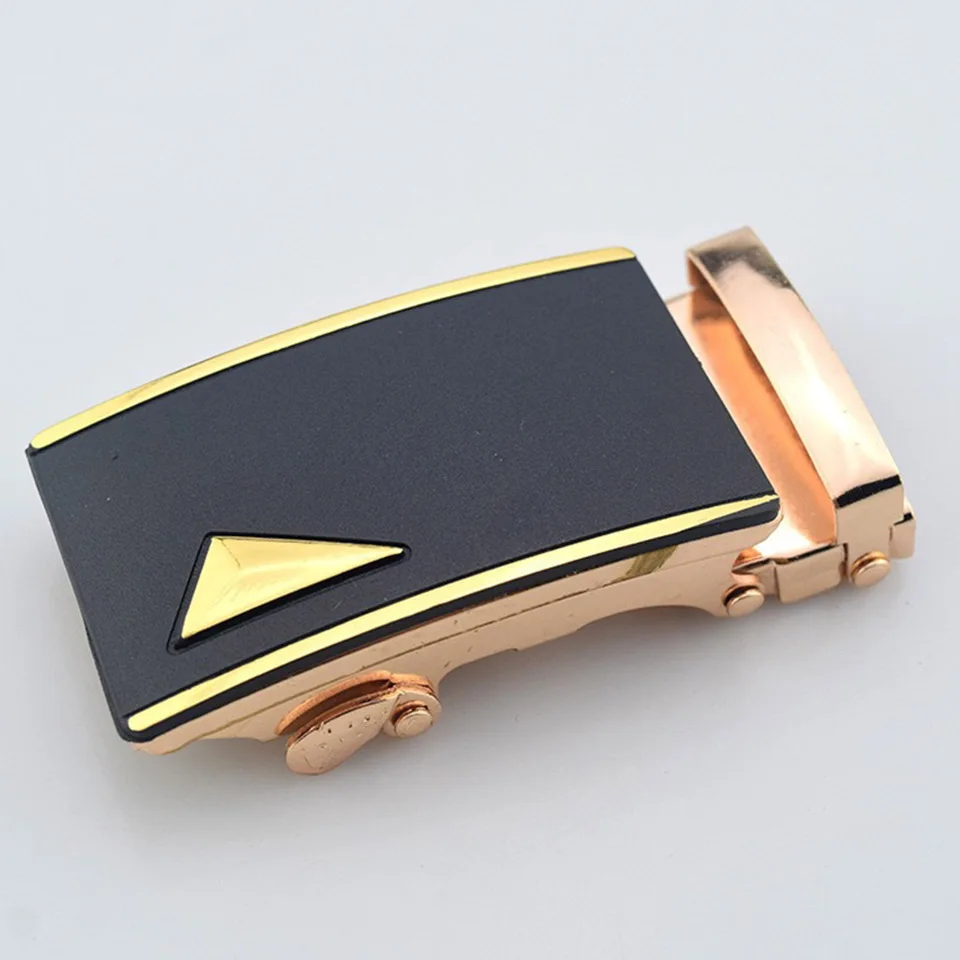 Top Trends: High Quality Belt Simple Automatic Buckle Trend New Men'S Niche Design Belt Buckle 3.5 CM Wide Card Buckle Accessories A3112 Shoppable Styles - Image 5