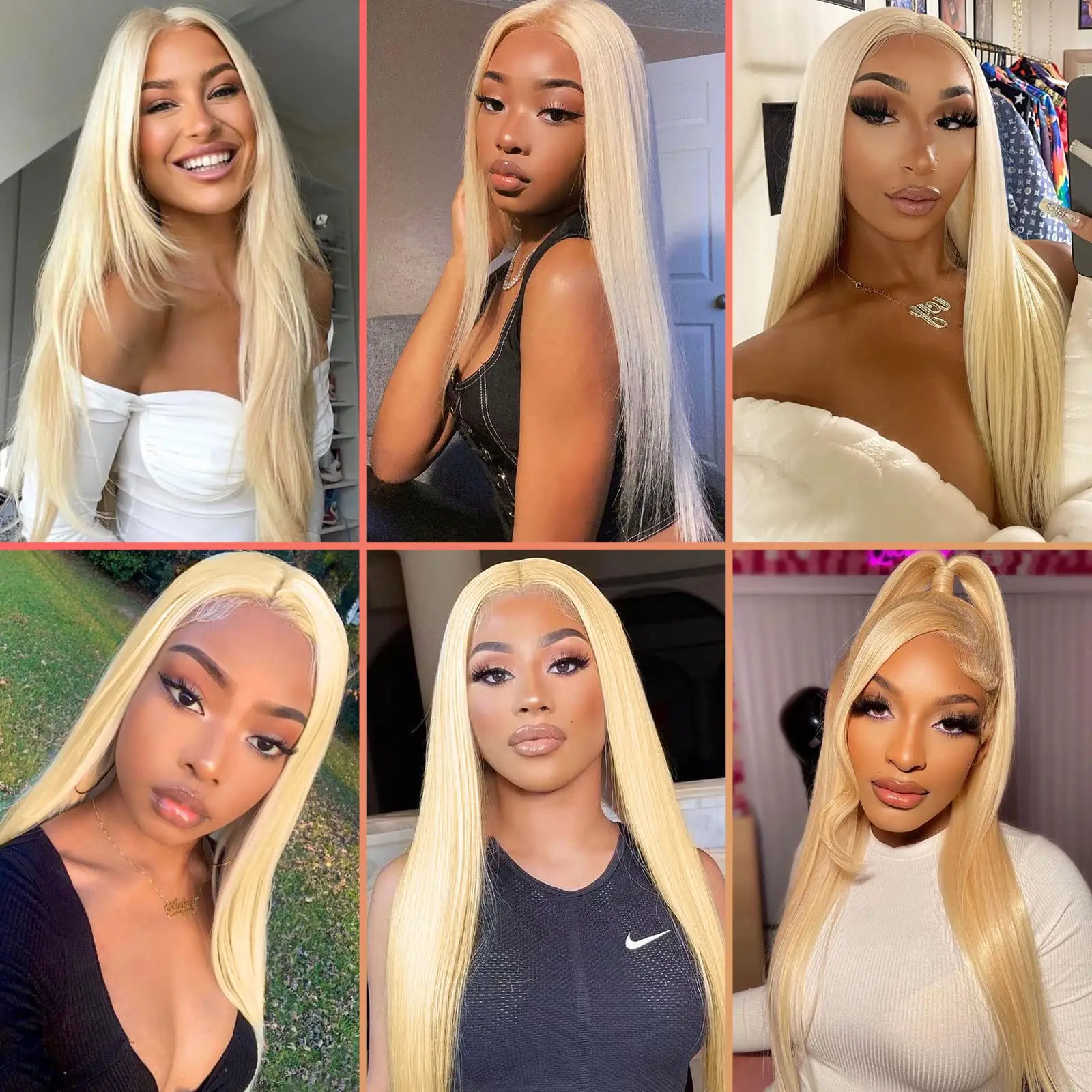 Top Trends: 613 Honey Blonde Straight 13x6 Lace Front Wig Human Hair 613 13x4 Hd Lace Frontal Wigs Brazilian Bone Virgin Hair Glueless Wig Shoppable Styles - Image 6