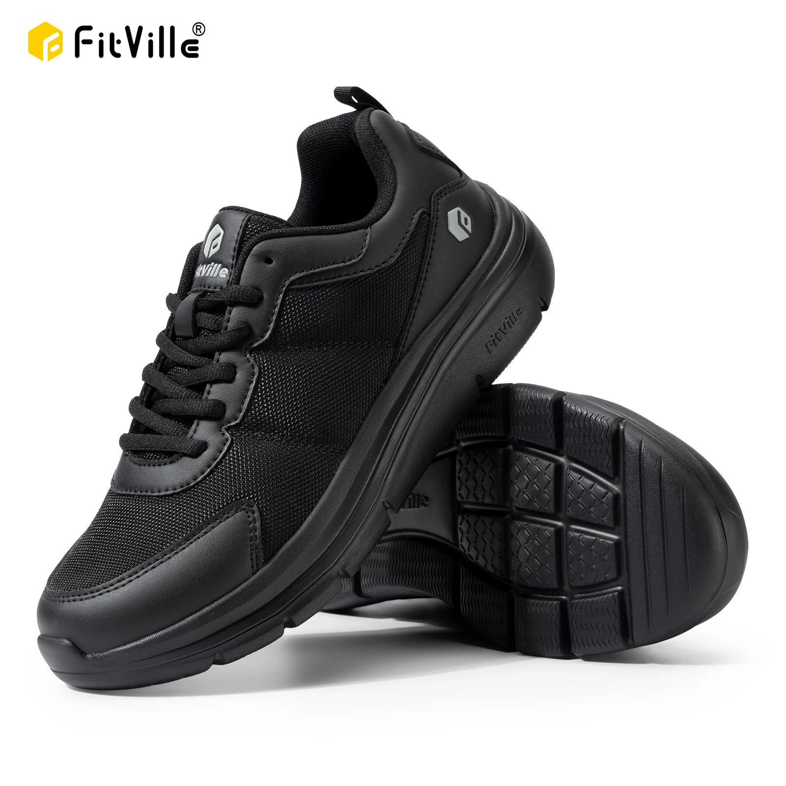 Top Trends: FitVille Wide Width Men's Walking Shoes Cushioning Lightweight Breathable Sneakers Shoes For Plantar Fasciitis Pain Relief Shoppable Styles