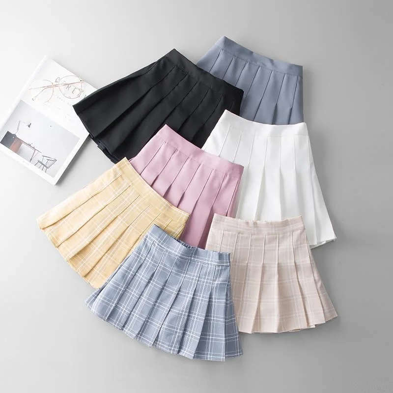 Top Trends: Baby Toddler Children Clothing School Plaid Girls Skirt Bottoming Princess Pleated Skirts Kids Short SKirt Summer Child Clothes Shoppable Styles