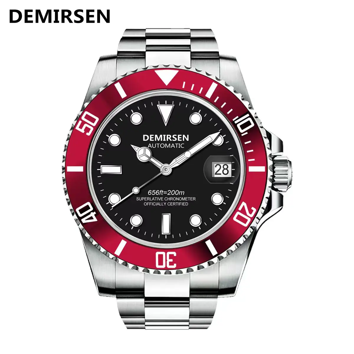 Top Trends: Demirsen Drop Shipping Luxury Sapphire Glass Automatic Wristwatch Waterproof 200M Mechanical Watches Top Brand Watch For Men Shoppable Styles - Image 3