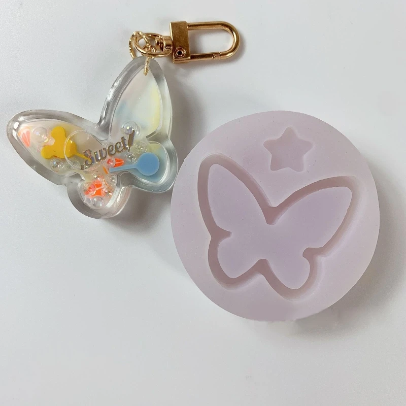 Top Trends: Silicone Quicksand Mold Butterfly Love Heart Shape Epoxy Resin Casting For Handmade DIY Jewelry Necklace Ring Pendant Shoppable Styles