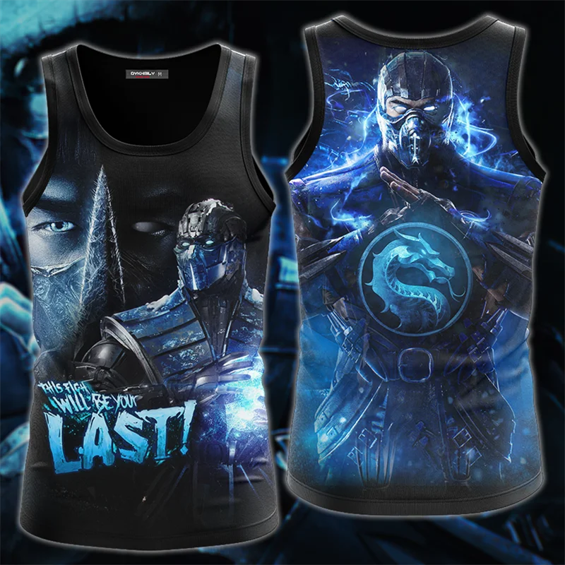 Top Trends: 3D Game Mortal Kombat Printed Tank Top Quick Drying Gym Clothing Men Vest Summer Sports Undershirt Harajuku Fashion Streetwear Shoppable Styles