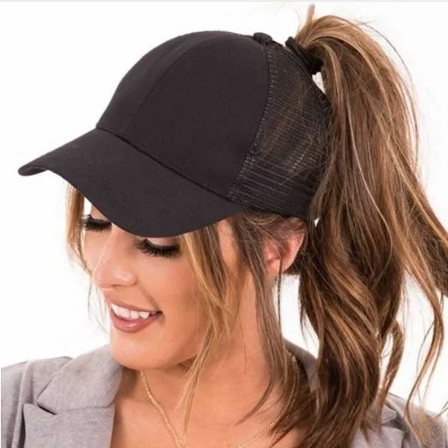 Top Trends: 2019 New Glitter Caps Sequins Shining High Quality Fashion Womens Messy Bun Adjustable Baseball Snapback Shoppable Styles