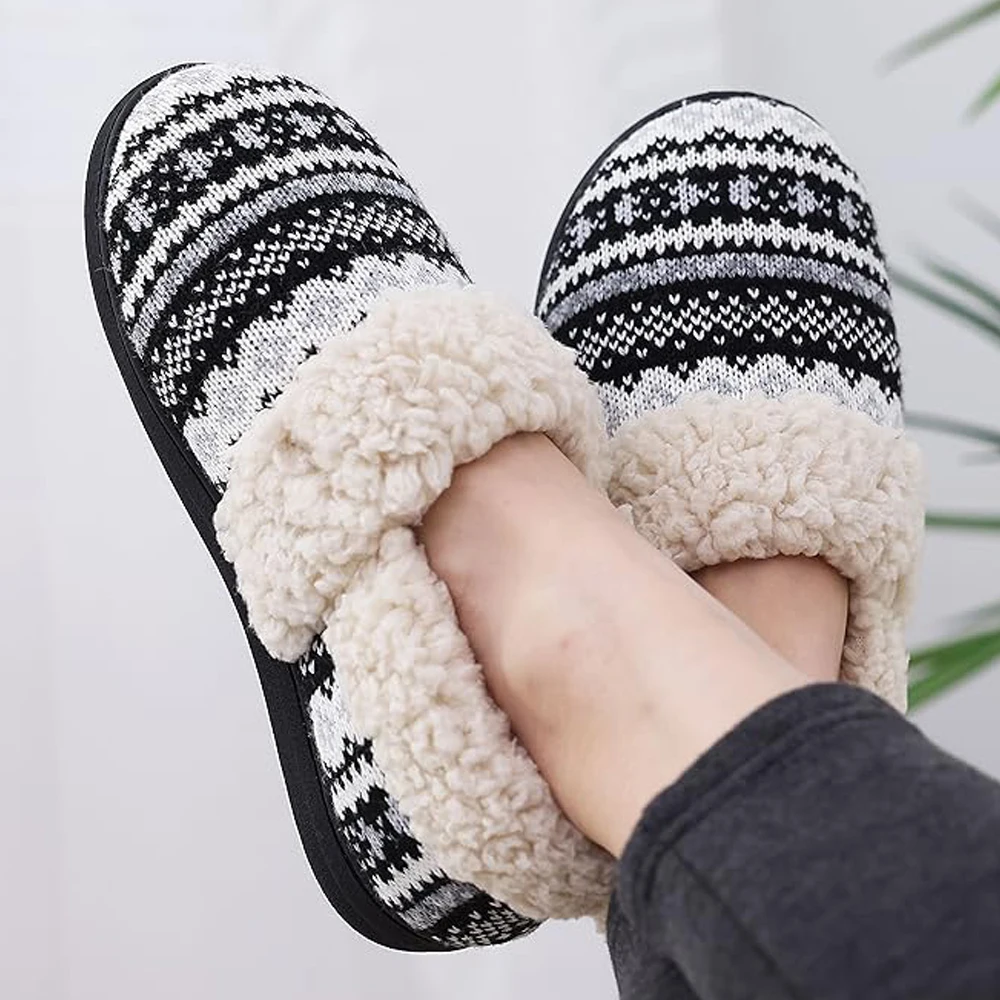 Top Trends: Shevalues New Fluffy Thick Fur Slippers For Women Men Indoor Winter House Cotton Slippers Soft Non-slip Warm Bedroom Flats Shoes Shoppable Styles