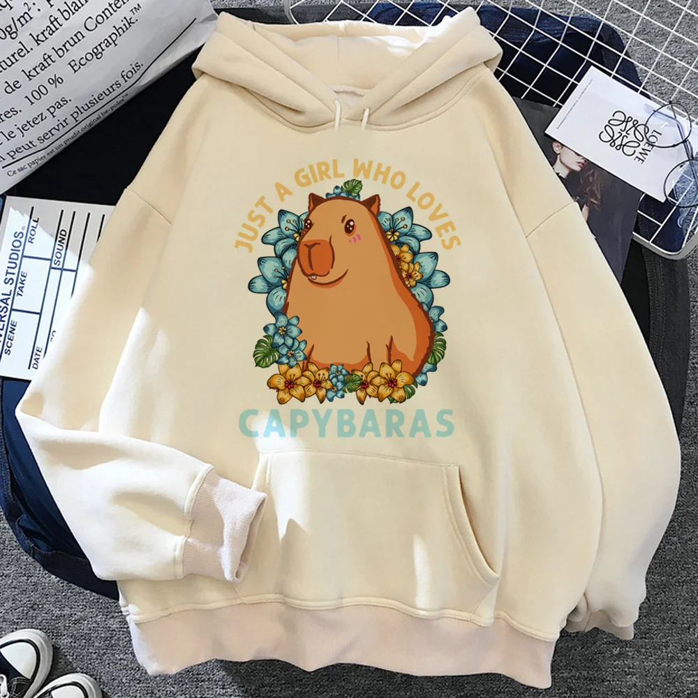 Top Trends: Hoodie Wanita Capybara 90s 2023 Y2k Estetika Menarik Pakaian Wanita Lengan Panjang Atasan Sweater Shoppable Styles - Image 3